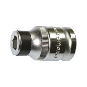 RICAMBI PER CHIAVI A BUSSOLA Riduzione a bussola per inserti, attacco quadro 1/2", attacco esagonale 5/16". Lunghezza mm 38. spare parts for sockets 971RI