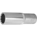 CHIAVI A BUSSOLA ATTACCO 1/2" DIN 3120-ISO 1174 Tipo lungo con poligono interno. Lunghezza mm 77. sockets 971RLG 27