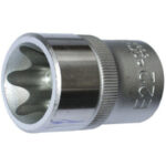 CHIAVI A BUSSOLA ATTACCO 1/2" DIN 3120-ISO 1174 Tipo con impronta interna TORX.<br>Lunghezza mm 38. sockets 971RPT 22