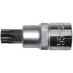 CHIAVI A BUSSOLA ATTACCO 1/2" DIN 3120-ISO 1174 Tipo con impronta esterna TORX.<br>Lunghezza mm 55 (Grandezza T 70: Prod. SCU, lunghezza mm 60). sockets 971RQT 50