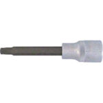 CHIAVI A BUSSOLA ATTACCO 1/2" DIN 3120-ISO 1174 Tipo lungo con impronta esterna TORX.<br>Lunghezza mm 100. sockets 971RQV 27
