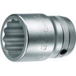 CHIAVI A BUSSOLA ATTACCO 1" DIN 3120-ISO 1174 DIN 3124, ISO 2725-1 solo mis. in mm.<br>Tipo con poligono interno. sockets 977RB