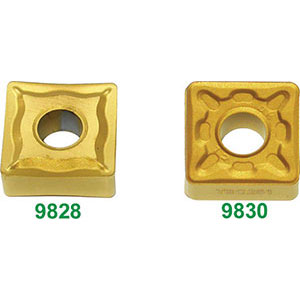 INSERTI PER TORNITURA A FISSAGGIO MECCANICO Per asportazione media - raggio 0,8.<br>Dimensione mm 12,7x4,76. carbide tool bits 9828