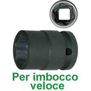 BUSSOLE PER AVVITATORI ATTACCO 1/2 DIN 3121-ISO 1174 Bussole esagonali con profilo "SURFACE DRIVE", attacco 1/2". Permettono un imbocco di viti e dadi più sicuro e più veloce. impact socket wrenches 982GBE