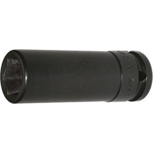 BUSSOLE PER AVVITATORI ATTACCO 1/2 DIN 3121-ISO 1174 Bussole esagonali, extra lunghe, attacco 1/2".<br>Lunghezza totale mm 78 (solo misura mm 8 lunghezza totale mm 85). impact socket wrenches 982GCA