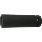 BUSSOLE PER AVVITATORI ATTACCO 1/2 DIN 3121-ISO 1174 Bussole poligonali, extra lunghe, attacco 1/2".<br>Lunghezza totale mm 85. impact socket wrenches 982GCB