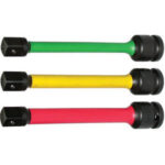 BARRE DI TORSIONE DINAMOMETRICHE Barre con attacco quadro est./int. da 1/2". Lunghezza totale mm 152. impact torque sticks 982GDZ