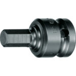 BUSSOLE PER AVVITATORI ATTACCO 1" DIN 3121-ISO 1174 Bussole con esagono esterno, attacco 1".<br>Lunghezza totale mm 75. impact socket wrenches 982GFP 22