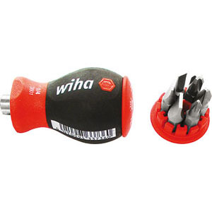 IMPUGNATURE PORTABITS CON ATTACCO MAGNETICO Bits a taglio 0,6x4,5 - 1,2x6,5 - 1,6x8,0<br>Bits a croce PZ 1 - 2 - 3. screwdrivers bits magnetics handles 984GR 4B