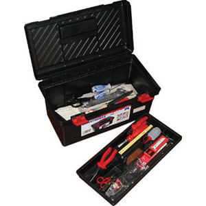 CASSETTE E BAULI CON UTENSILI 53 utensili in baule in polipropilene Art. 2085 R:<br>12 chiavi in serie Art. 872 GD da mm 6x7 8x9 10x11 12x13 14x15 16x17 18x19 20x22 21x23 24x27 25x28 30x32<br>9 chiavi in serie Art. 914 GC/9 da mm 1,5 2 2,5 3 4 5 6 8 10<br>1 pinza universale Art. 332 GE da mm 180 <br>1 pinza a becchi mezzotondi Art. 250 GE da mm 200 <br>1 tronchese Art. 569 GE da mm 160 <br>1 pinza regolabile Art. 365 GE 240<br>1 forbice Art. 656 A <br>1 giravite Art. 1970 GA da mm 100 <br>1 giravite Art. 1970 GE da mm 150 <br>1 giravite Art. 1970 GP - PH 1 <br>1 giravite Art. 1970 GP - PH 2 <br>1 giravite cercafase Art. 1907 GA <br>1 martello Art. 2702 F da g 300<br>1 coltello Art. 662<br>1 doppiometro Art. 4141<br>1 seghetto Art. 2642<br>1 dz. lame Art. 2643 GA<br>1 coltello Art. 5231 G<br>1 tenaglia Art. 626 G da mm 180<br>1 pinzetta Art. 146 P da mm 160<br>1 trivelllino Art. 4540 G da mm 5<br>1 punteruolo Art. 2998 G<br>6 lime in serie Art. 2349 G da poll. 8<br>1 paio guanti Art. 3398 R 8<br>1 raspa Art. 2442 da poll. 8 1/2D<br>1 manico Art. 2448x120<br>1 scalpello Art. 2935 GA da mm 250<br>1 oliatore Art. 3407 P<br>1 cesoia Art. 672 Gx200<br>Assortimento completo. boxes with tools 987A 5