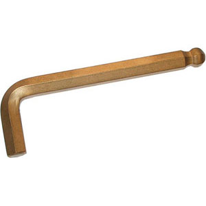 UTENSILI DI SICUREZZA ANTISCINTILLA Testa sferica per uso inclinato fino a 25°, altra estremità per uso normale.<br>In lega rame-berillio. safety hand tools 9923 10