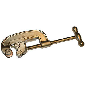 UTENSILI DI SICUREZZA ANTISCINTILLA In lega bronzo-alluminio. Con rotella per tubi acciaio e 2 guide. safety hand tools 9933