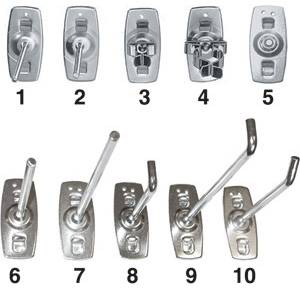 ACCESSORI PER PANNELLI-ARMADI-ESPOSITORI E CARRELLI Per lamiere forate con fori mm 10x38. accessories for panels-cabinets and trolleys 995GT