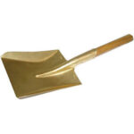 UTENSILI DI SICUREZZA ANTISCINTILLA In lega bronzo-alluminio. Dimensioni paletta mm 190x240, con manico in legno. safety hand tools 9962P