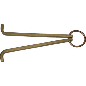 UTENSILI DI SICUREZZA ANTISCINTILLA In lega bronzo-alluminio, portata kg. 600. Lunghezza bracci mm 470. safety hand tools 9963P