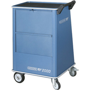 CARRELLI PORTAUTENSILI Tipo a base allargata a 5 cassetti, dimensioni mm 478x325. Portata oltre kg 300 in posizione fissa. Con maniglia di trasporto. Senza utensili. tool trolleys 998GS