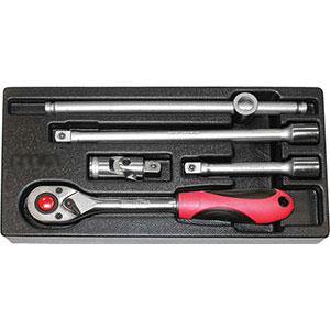 MODULI CON UTENSILI PER CARRELLI ART. 998 G 8A MODULO SINGOLO<br>Larghezza per profondità modulo mm 157,5x310.<br>Contenuto 5 pezzi escluso modulo:<br>1 pz. Art. 971 RD<br>1 pz. Art. 971 RE<br>1 pz. Art. 971 RG<br>1 pz. Art. 971 RF<br>1 pz. Art. 971 RSA. moduls with tools for trolleys art. 998 G 8A 998G 9H