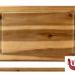 taglieri/mattarelli ACACIA-TAGLIERE RETTANGOLARE CM 32X21XH.1,5 CON SCANALATURA KESPER F.ANTON GMBH