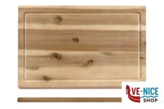 taglieri/mattarelli ACACIA-TAGLIERE RETTANGOLARE CM 40X26XH.1,5 CON SCANALATURA KESPER F.ANTON GMBH