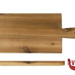 taglieri/mattarelli ACACIA-TAGLIERE RETT. CM 29X14XH.1,5 CON MANICO E CINTURINO IN PELLE, APPENDIBILE KESPER F.ANTON GMBH