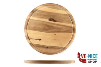 taglieri/mattarelli ACACIA-TAGLIERE ACACIA TONDO CM 25 H.1,5 CON SCANALATURA KESPER F.ANTON GMBH