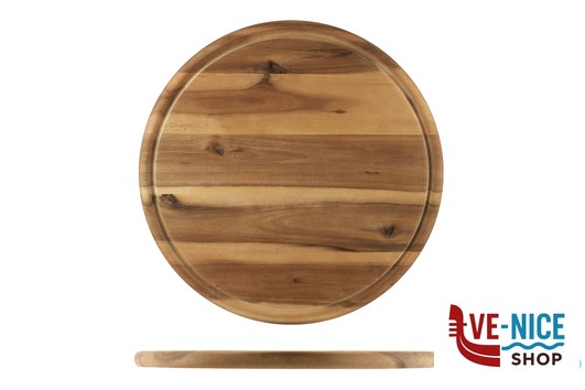 taglieri/mattarelli ACACIA-TAGLIERE TONDO CM 30 H.1,5 CON SCANALATURA KESPER F.ANTON GMBH