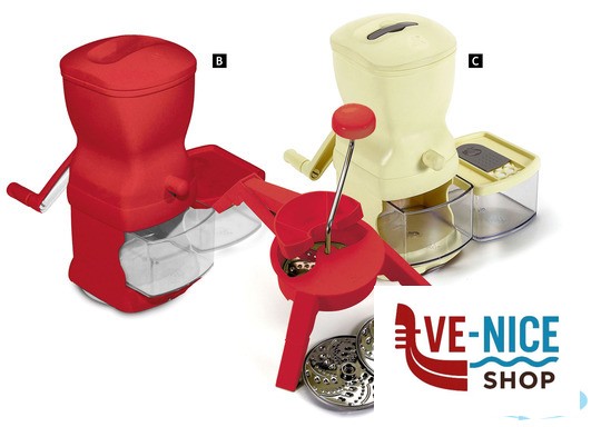 plastica ACEA GRATTUGIA A RULLO CON CASSETTO, CHIUSURA ERMETICA ART. 2512 GHIDINI CIPRIANO - immagine 4