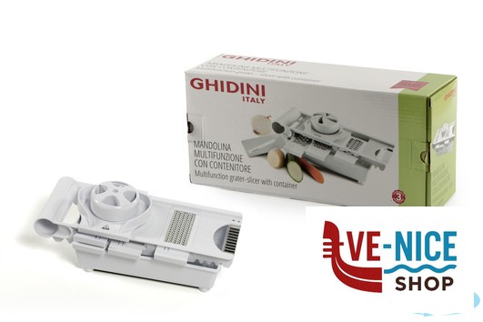 preparazione cibi ACEA MANDOLINO 6 IN 1 GRIGIO CON SCATOLA ART.2554 GHIDINI CIPRIANO - immagine 2