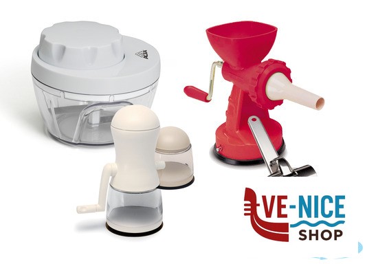 utensili da cucina ACEA TRITASAPORI A LAME ROTANTI CON COPERCHIETTO ART. 2500 GHIDINI CIPRIANO - immagine 2