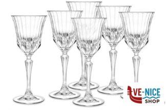 vetro cristallino ADAGIO - CONFEZIONE 6 CALICI ACQUA CL 28 25836020206 RCR CRISTALLERIA ITALIANA