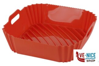 articoli per forno stampi AIR FRYER - STAMPO QUADRO SILICONE CON MANICI CM 22 H.6,5 GUARDINI