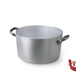 alluminio CASSERUOLA ALTA 3 MM  ALLUMINIO 2 MANIGLIE INOX  CM.20 H 11 LT 3,3  SENZA COPERCHIO AGNELLI