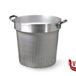 scolapasta colini imbuti COLAPASTA CILINDRICO 3 MM CM 50 H 48 CON DUE MANIGLIE FISSE INOX, SI INSERISCE NELLE PENTOLE ALTE AGNELLI