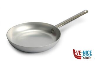 alluminio PADELLA SVASATA A BASSA 3 MM CON MANICO TUBOLARE CM 28 H5 AGNELLI