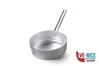 alluminio CASSERUOLA BASSA 3 MM ALLUMINIO CON MANICO TUBOLARE INOX CM 20 H 7 LT 2,5 AGNELLI