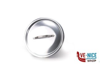 alluminio COPERCHIO ROTONDO PESANTE CM 30 ALLUMINIO CON PONTICELLO INOX AGNELLI