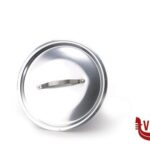 alluminio COPERCHIO ROTONDO PESANTE CM 34 ALLUMINIO CON PONTICELLO INOX AGNELLI