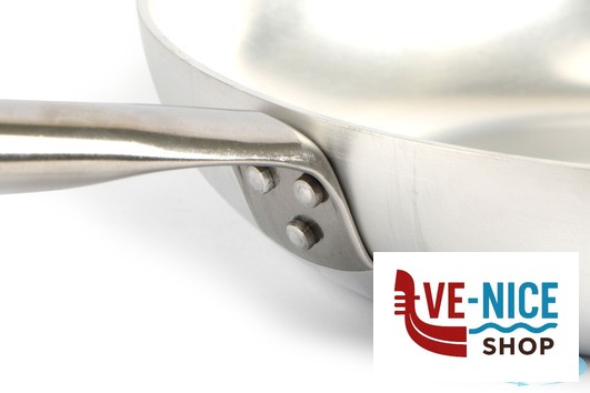 alluminio PADELLA DRITTA ALLUMINIO A FRIGGERE 3 MM CON MANICO TUBOLARE CM 28 H 6 AGNELLI - immagine 3