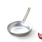 alluminio PADELLA 3 MM ALLUMINIO  SVASATA ALTA "SALTARE" CON MANICO TUBOLARE INOX CM 36 H 8 AGNELLI