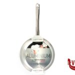 alluminio PADELLA DRITTA ALLUMINIO A FRIGGERE  3 MM CON MANICO TUBOLARE CM 28 H 6 AGNELLI