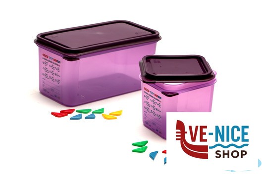 gastronorm ALLERGEN-GASTRONORM ERMETICO 1.6 L.2,6 17,6X16,2X15 61390 ARAVEN - immagine 2
