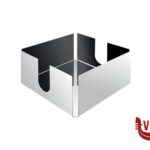 portatovaglioli ALTO CUSIO-PORTATOVAGLIOLI IN ACCIAIO INOX 18-10 CM 14X14 H 9,5     607-14 CERUTTI INOX SRL UNINOMINALE