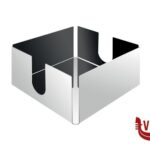 portatovaglioli ALTO CUSIO-PORTATOVAGLIOLI IN ACCIAIO INOX 18-10 CM 18X18 H 9,5     607-18 CERUTTI INOX SRL UNINOMINALE