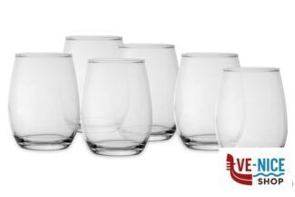 vetro AMBER - CONFEZIONE DA 6 BICCHIERI VINO CL.35 420825-110634 PASABAHCE