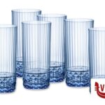 vetro AMERICA '20S BLU ZAFFIRO CONFEZIONE DA 6 BICCHIERI COOLER PER COCKTAIL CL 49 H.16,2 DIAMETRO 7,35 122154 BORMIOLI ROCCO