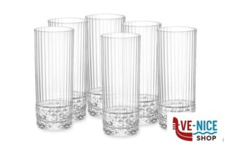 vetro AMERICA '20S CONFEZIONE DA 6 BICCHIERI PER LONG DRINK CL.40 H.15,8 DIAMETRO CM 6,8 122150 BORMIOLI ROCCO