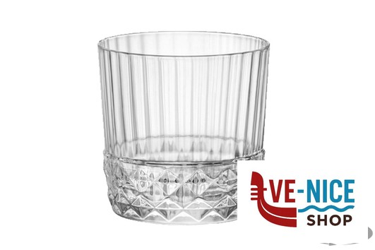 vetro AMERICA '20S CONFEZIONE DA 6 BICCHIERI ROCKS CL.30 H.8,4 DIAMETRO CM 8,4 122138 BORMIOLI ROCCO - immagine 2