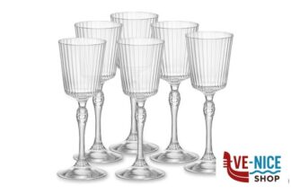 vetro AMERICA '20S CONFEZIONE 6 CALICI CORDIAL CL 8 H CM 15 DIAMETRO 5,6 122146 BORMIOLI ROCCO