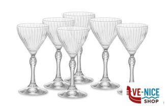 vetro AMERICA '20S CONFEZIONE 6 CALICI NICK E NORA CL 14 H CM 15,8 DIAMETRO 7,6 122145 BORMIOLI ROCCO