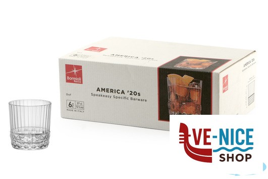 vetro AMERICA '20S CONFEZIONE DA 6 BICCHIERI PER COCKTAIL DOF H. 9,2 CL. 37 DIAMETRO 8,8 122139 BORMIOLI ROCCO - immagine 3